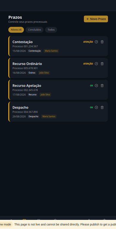 Prazos